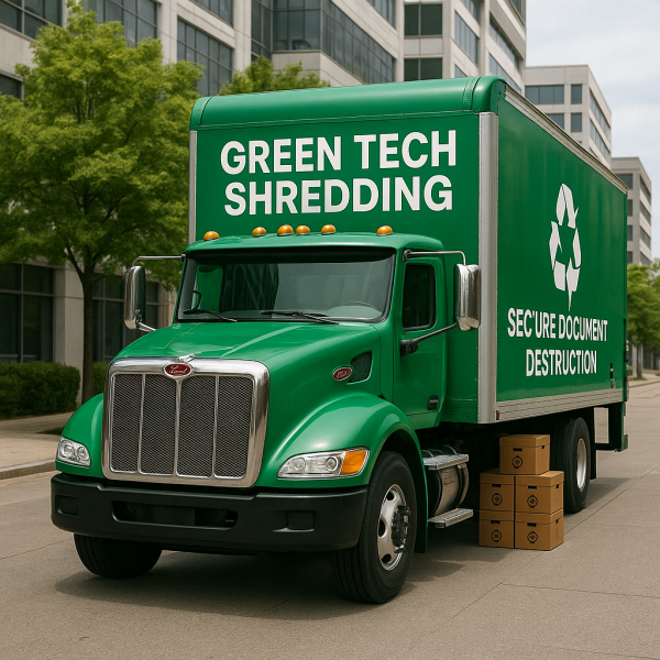 green-tech-shredding-truck On-siye paper shredding Fort Lauderdale